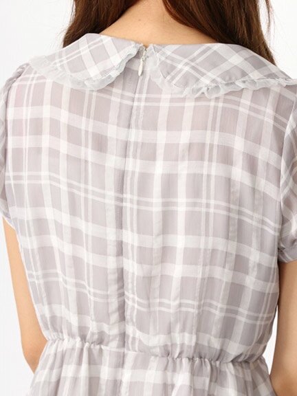 Ameri（アメリ）の「NEEDLE CHECK DRESS（ワンピース）」 - WEAR