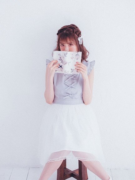 Ank Rouge Ribbon Gingham Tulle Dress: Ank Rouge - Tokyo Otaku Mode