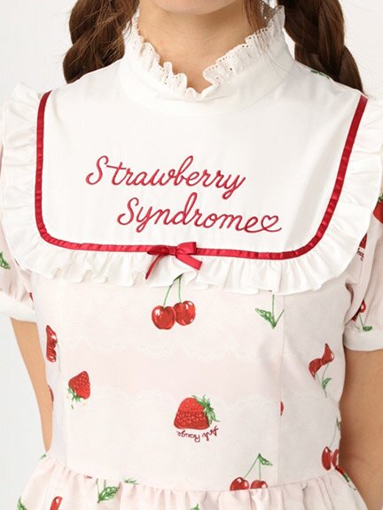 Ank Rouge LacyCherryBerry Embroidered Yoke Dress: Ank Rouge