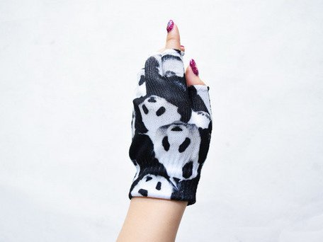 ACDC RAG Panda Fingerless Gloves: ACDC RAG - Tokyo Otaku Mode (TOM)