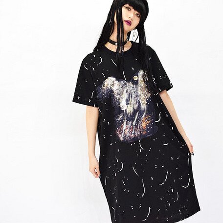 ACDC RAG Pegasus T-Shirt Dress: ACDC RAG - Tokyo Otaku Mode (TOM)