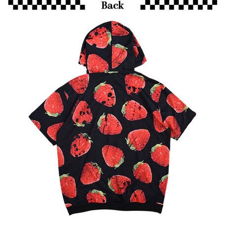 ACDC RAG Strawberry Oversized Short Sleeve Hoodie