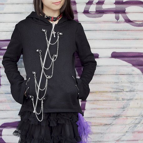 ACDC RAG Assymetrical Hoodie - Tokyo Otaku Mode (TOM)