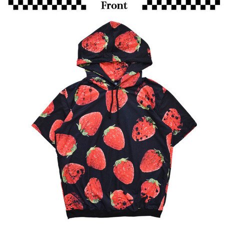 ACDC RAG Strawberry Oversized Short Sleeve Hoodie