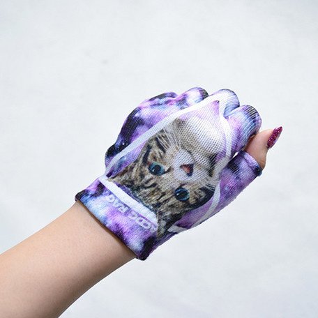 ACDC RAG Galaxy Cat Fingerless Gloves: ACDC RAG - Tokyo Otaku Mode (TOM)