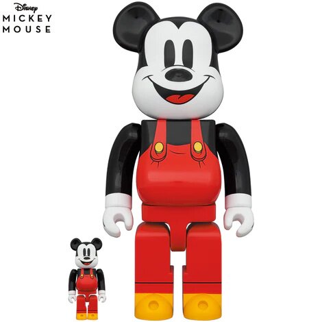 BE＠RBRICK Mickey Boat Builders 100％ u0026 400％