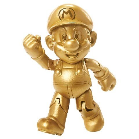 Jakks pacific Figure Super Mario Bros Feline Mario Nitendo 10 cm Golden