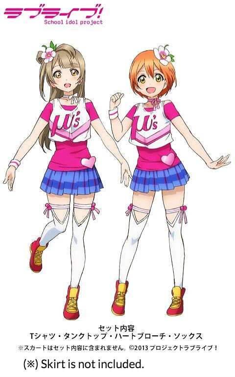 Love Live! Happy Maker! Kotori/Rin T-Shirt Cosplay Set