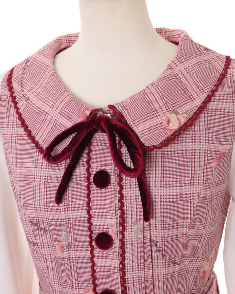 Liz Lisa チェック柄ドレス LIZ LISA Hem String Checkered Dress - Tokyo Otaku Mode (TOM)