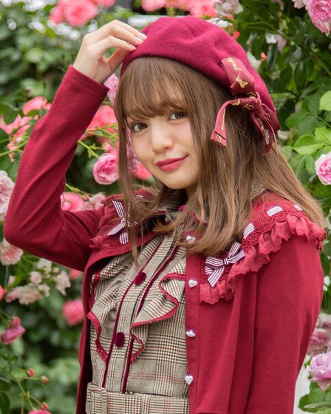 LIZ LISA Embroidered Ribbon Beret: LIZ LISA - Tokyo Otaku Mode (TOM)