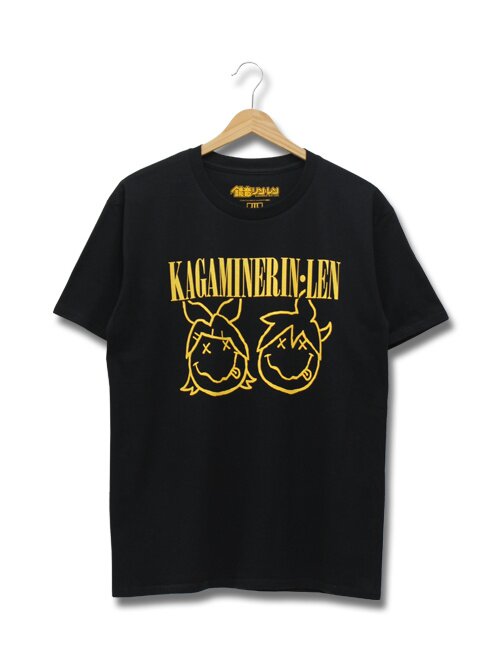 PIIT Kagamine Rin/Len Smile Black T-Shirt