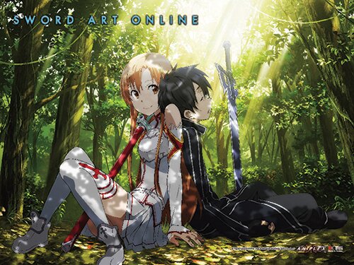 Omhoog gaan kasteel Teken een foto Sword Art Online Kirito & Asuna Forest Fabric Poster - Tokyo Otaku Mode  (TOM)
