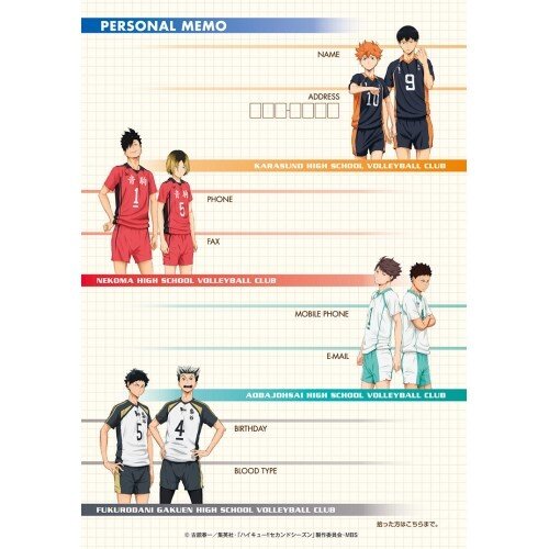 Haikyuu!! To The Top Ensky Character Poster Collection Vol. 2 SET