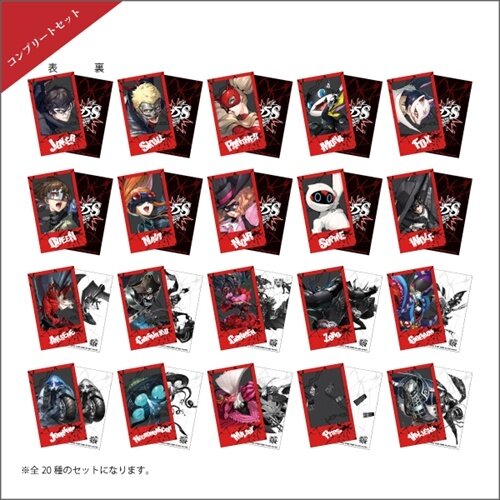 Persona 5 Strikers Polaroid-Style Trading Card Complete Box Set