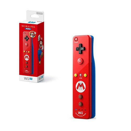 Manette Wii NINTENDO Télécommande Wii U Plus Mario (rouge) Pas Cher 