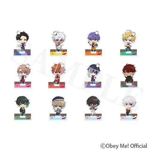 Obey Me! x EJ Anime Hotel Mini Acrylic Stand Complete Box Set