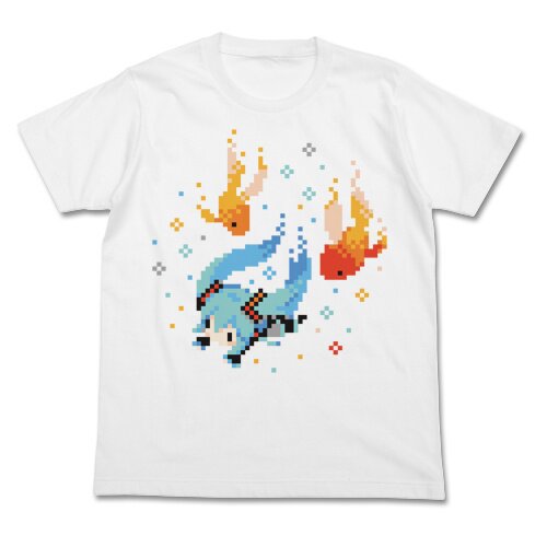 Hatsune Miku Petit Devil Ver. Goldfish White T-Shirt: COSPA