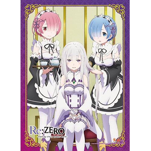 Re:Zero Starting Life in Another World Wall Scroll Emilia, Rem & Ram