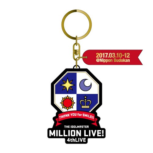 The Idolm@ster Million Live! 4th Live: Th@nk You for Smile!! Official  Keychain