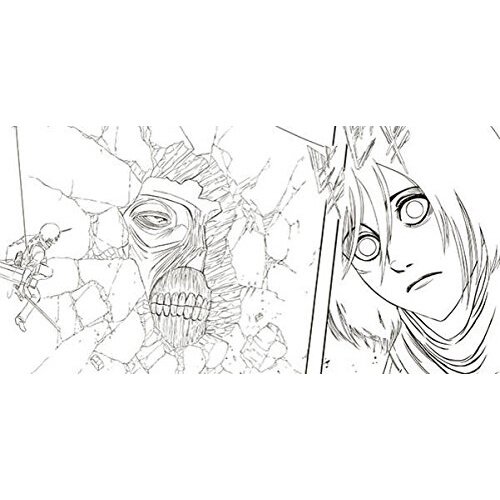 Attack On Titan Coloring Book : Anime Coloring Book shingeki no
