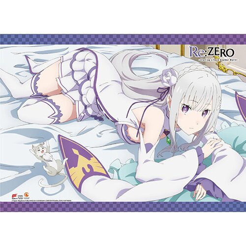Re:Zero Starting Life in Another World Wall Scroll Emilia, Rem & Ram