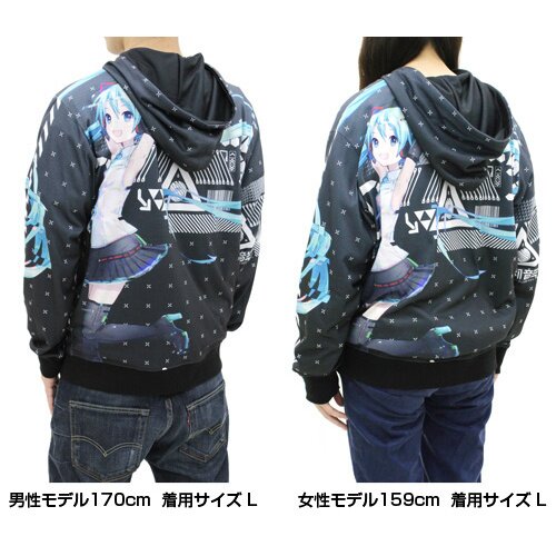 Hatsune Miku V4X Full Graphic Light Hoodie