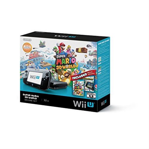 Wii U Black Ver. Super Mario 3D World Deluxe Bundle Nintendo