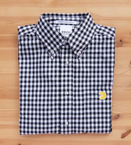 pac man dress shirt OppoSuits Men's Pixel Pac-Man Long sleeve Shirt, Blue, 4XL, Cotton