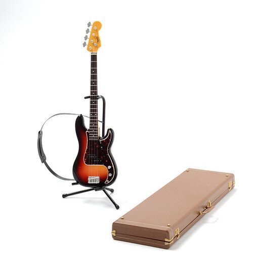 Fender The Best Collection: 1962 Precision Bass & Tolex Case 1/8th Scale  Model