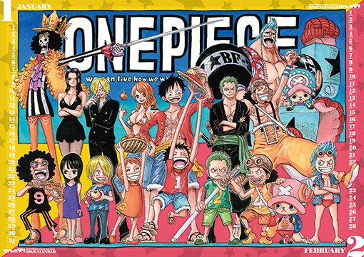 Shueisha Jump Comics One Piece 2015 Wall Calendar - Tokyo Otaku