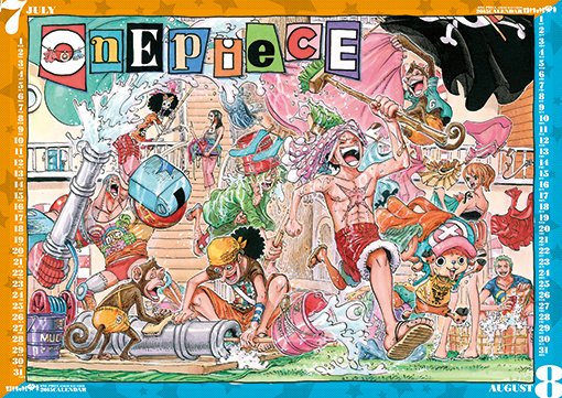 Shueisha Jump Comics One Piece 2015 Wall Calendar - Tokyo Otaku