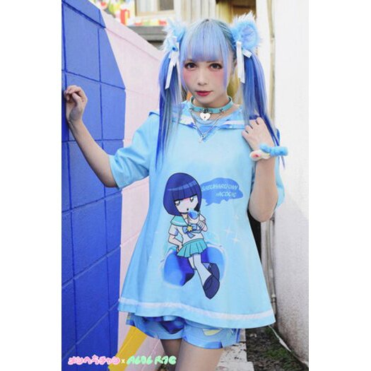 ACDC RAG Sabukaru-chan Short Sleeve Sailor T-Shirt - Tokyo Otaku Mode (TOM)