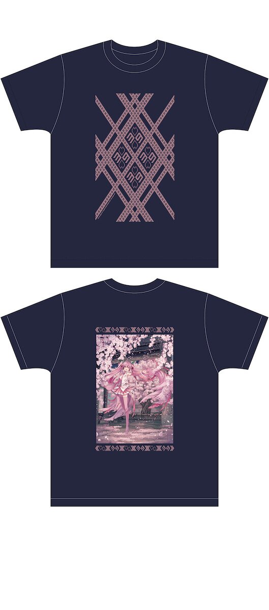 Hirosaki Cherry Blossom Festival 2022 x Sakura Miku Kogin.net Collab  Tsugaru Kogin Embroidery T-Shirt