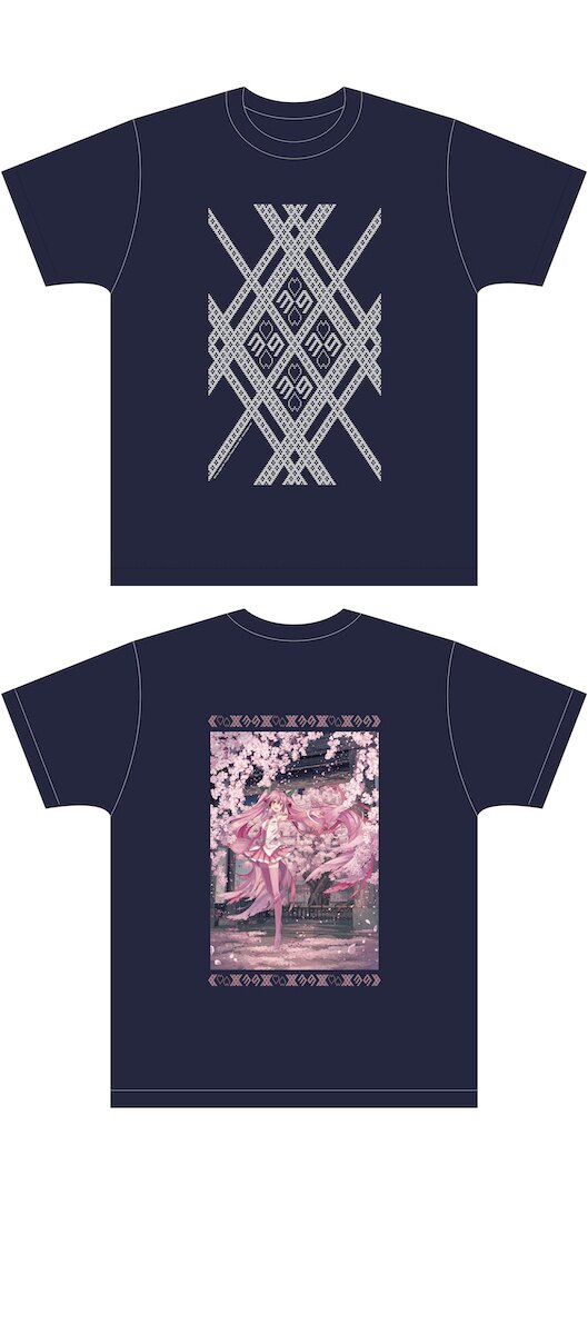 【Kashiko】 Kashiko Angelic Over T Shirt ★送料・関税込★ Hirosaki Cherry Blossom Festival 2022 x Sakura Miku Kogin