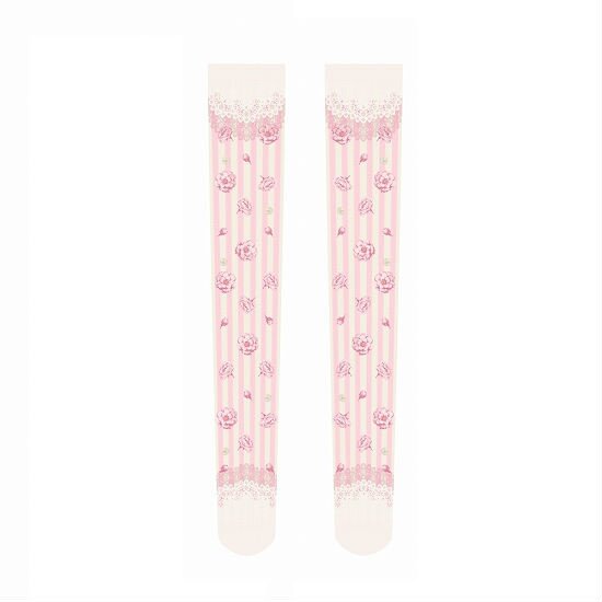 Zettairyoiki Sakura Bunny Pink Thigh-High Tights - Tokyo