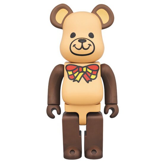 Medicom Freemasonry 100% 400% Bearbrick Figure Set brown