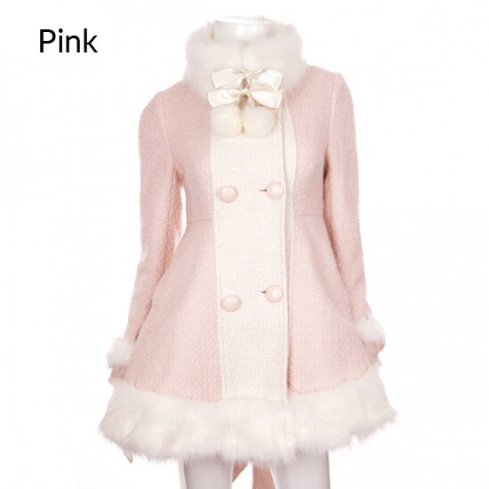 Bobon21 3-Way Faux Fur Collar Dolly Coat - Tokyo Otaku Mode (TOM)