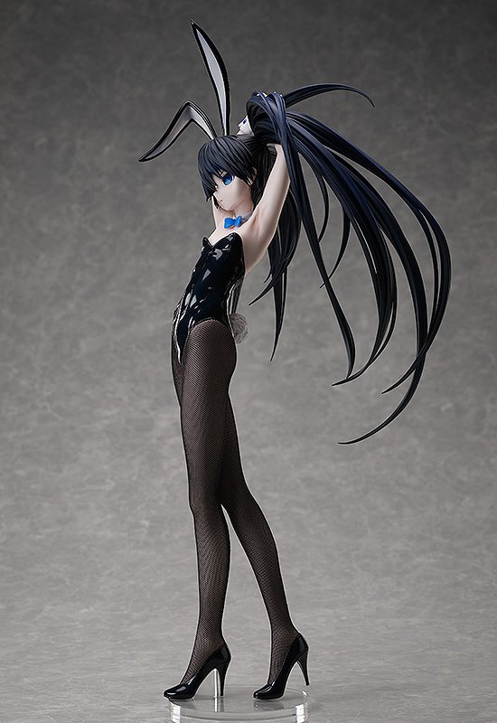 FREEing Black Rock Shooter Bunny Ver. 1:4 Scale PVC Figure – 18.5" Tall With Removable Flame Eye & Net Tights
