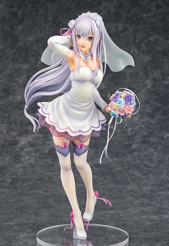 Re:Zero Emilia: Wedding Ver. Figure: Phat! - Tokyo Otaku Mode (TOM)