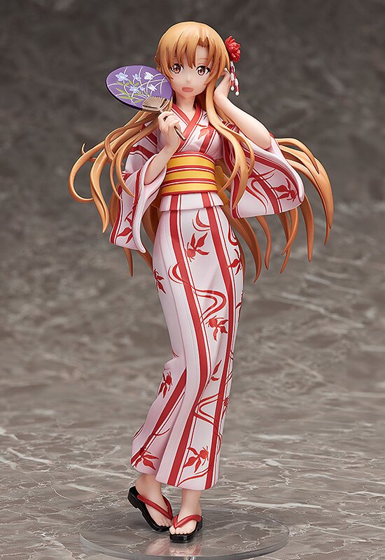 asuna from sword art online, wearing yukata, anime s