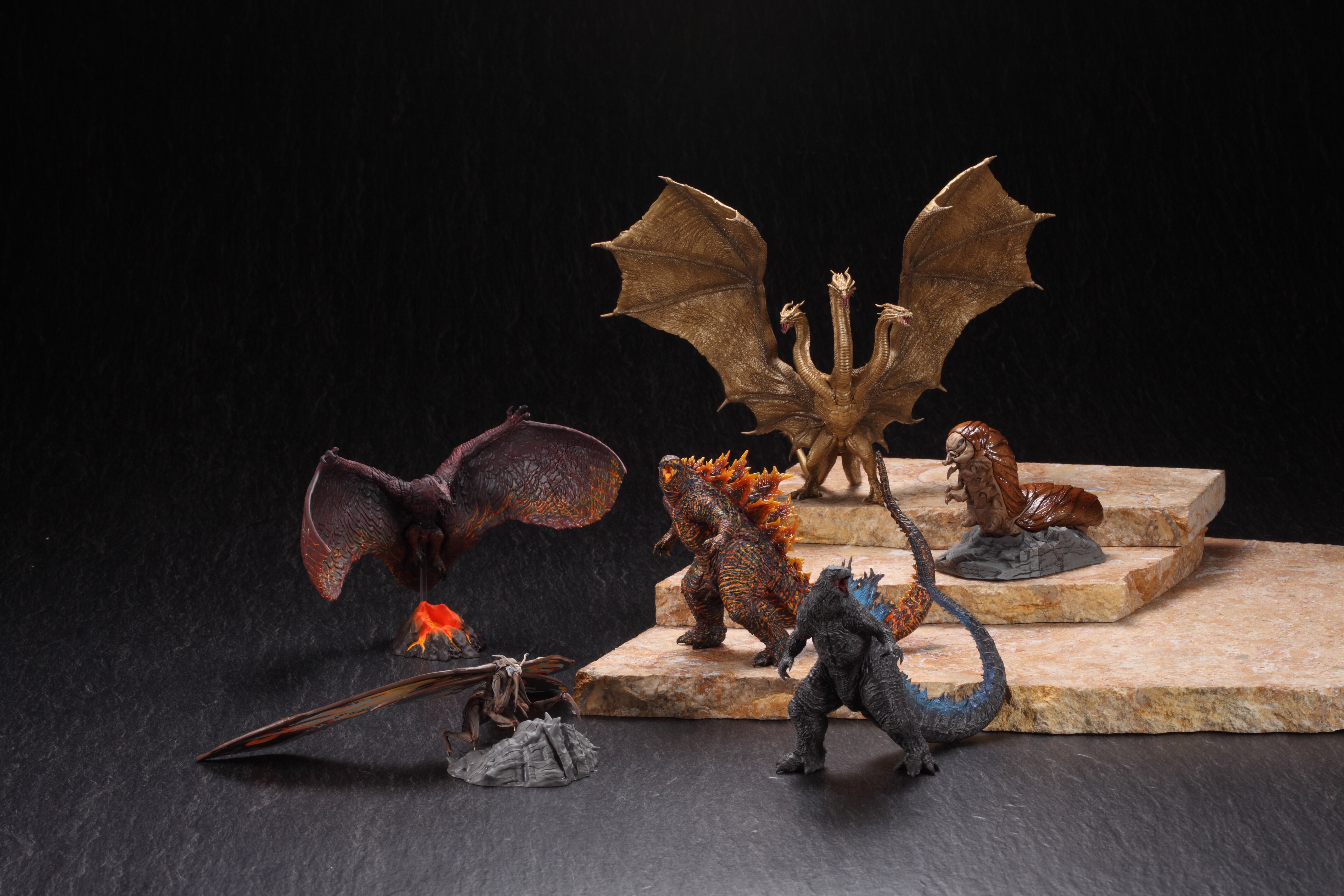 Hyper Solid Series Godzilla (2019) Non-Scale Trading Figures Box Set: Art  Spirits - Tokyo Otaku Mode (TOM), image size:5616x3744