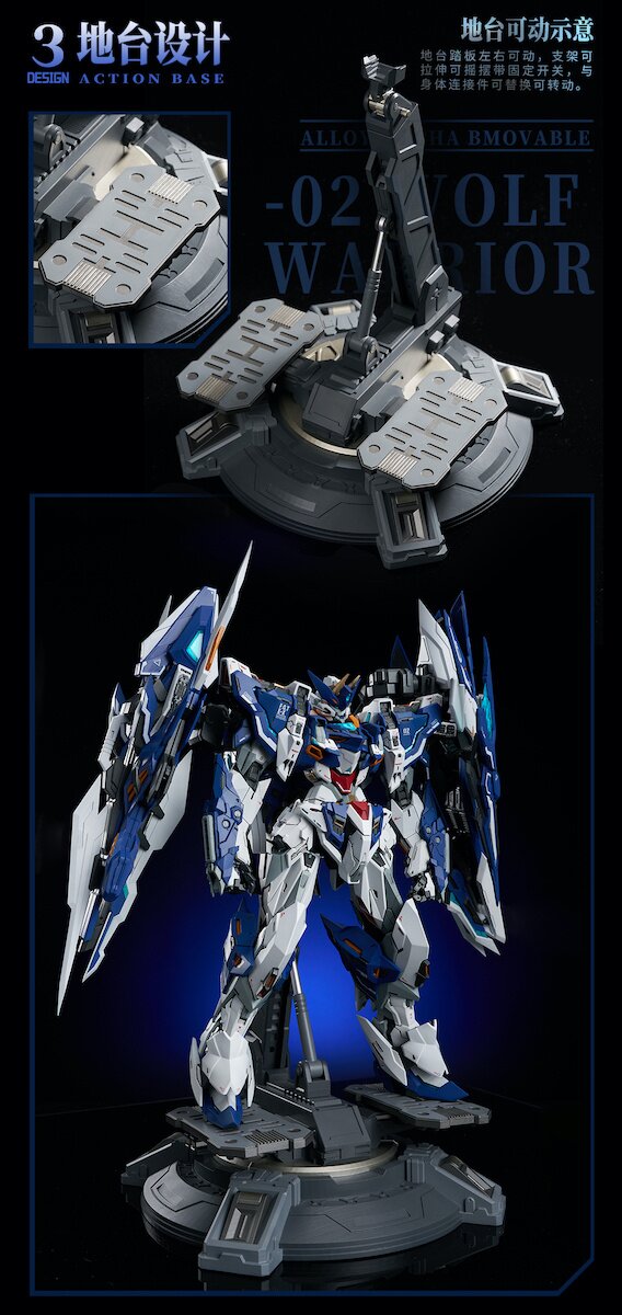 Crystal Envoy Wolf Warrior: Mega Mode 1/72 Scale Action