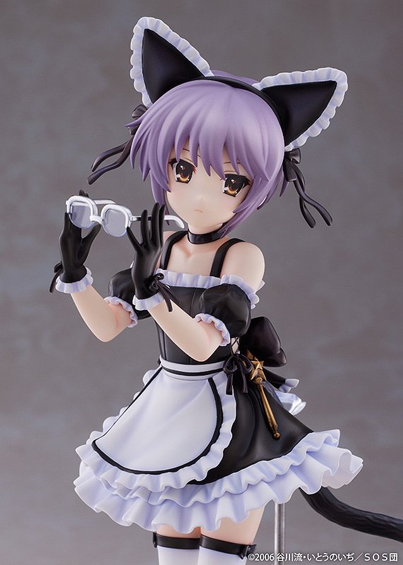 Yuki Nagato Neko Version Figure - The Melancholy Of Haruhi Suzumiya, Approx. 20cm Tall, Metamo Series