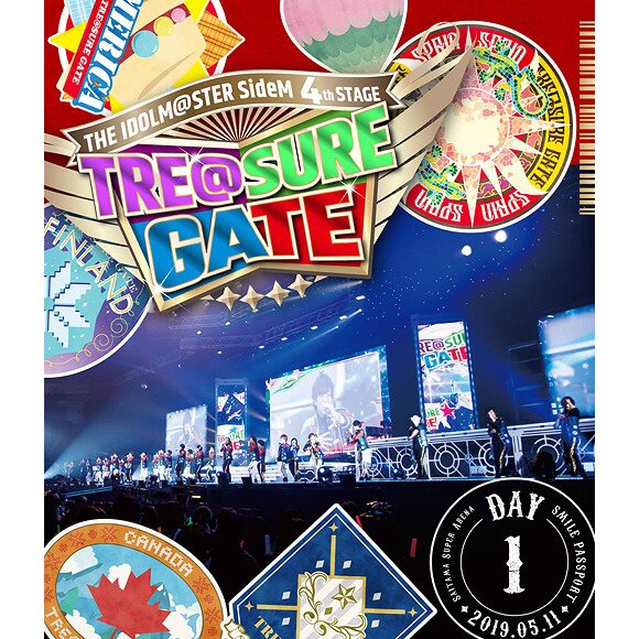 The Idolm@ster: SideM 4th Stage ~Tre@sure Gate~ Live Blu-ray Smile Passport  Day 1 (Regular Edition)