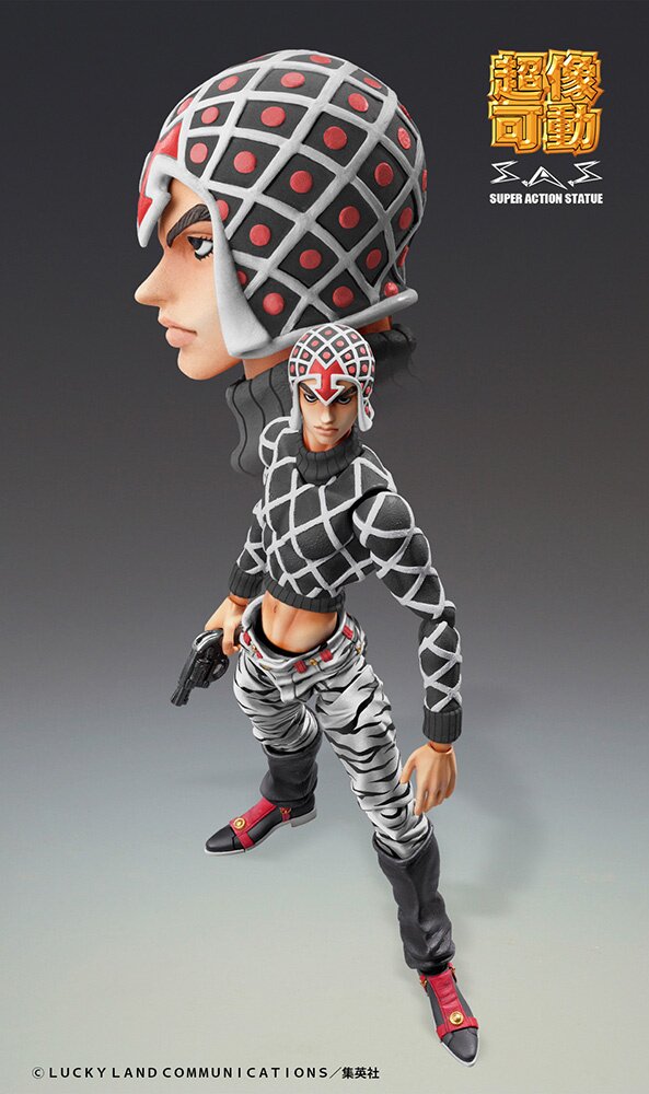 Super Action Statue Big Jojos Bizarre Adventure Part 5 Guido Mista And Sex Pistols Ver Black 