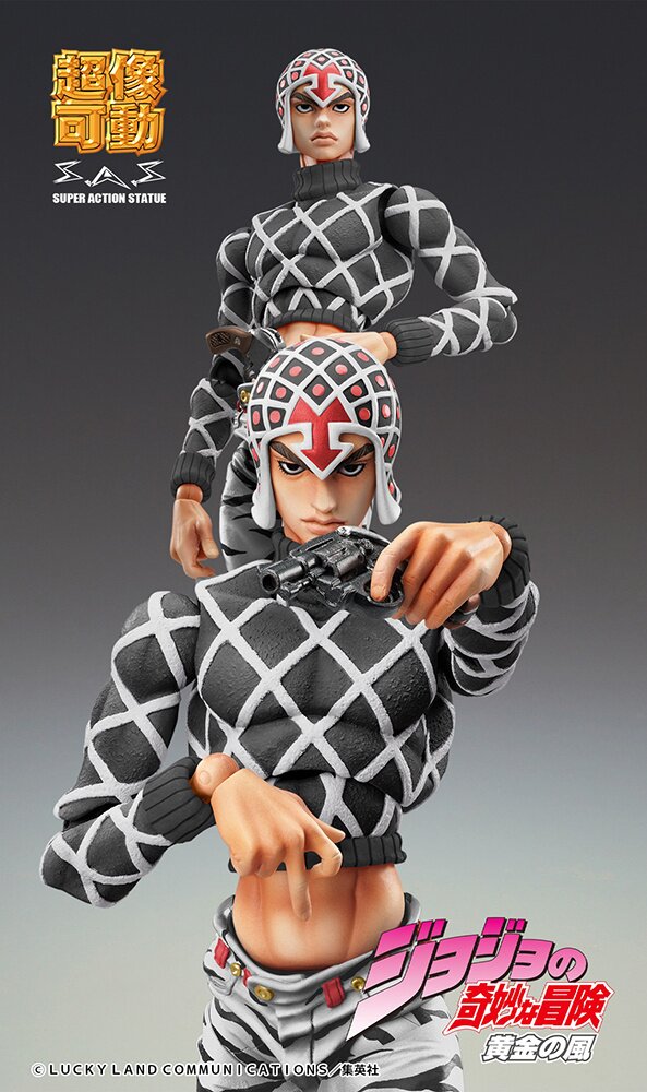 Super Action Statue Big JoJo's Bizarre Adventure Part 5 Guido Mista & Sex  Pistols Ver. Black - Tokyo Otaku Mode (TOM)