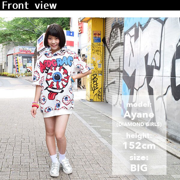 ACDC RAG Eyeball Short-Sleeve Hoodie: ACDC RAG - Tokyo Otaku Mode (TOM)