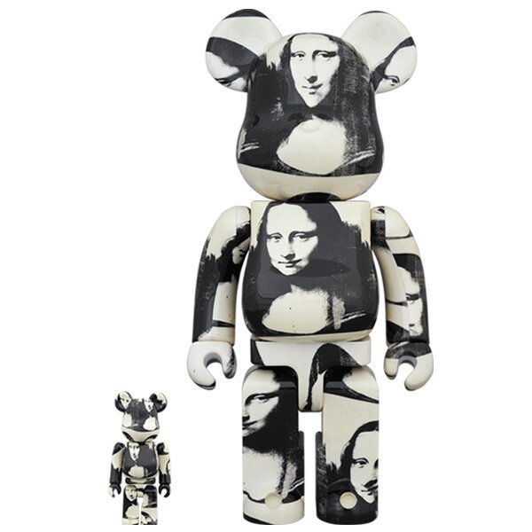 BE@RBRICK Andy Warhol Double Mona Lisa 100% & 400% Set