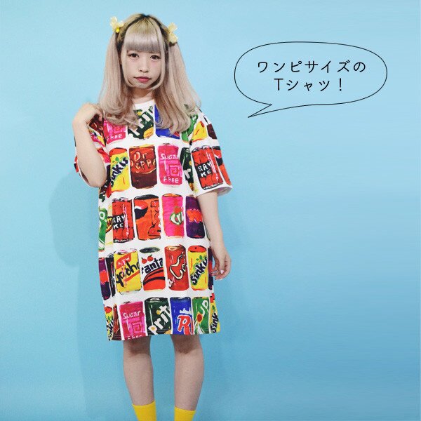 ACDC RAG Drink T-Shirt Dress: ACDC RAG - Tokyo Otaku Mode (TOM)