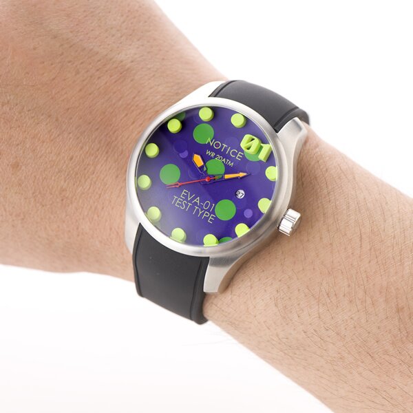 EVA×NOTICE ダイバーウォッチ ドットVer EVA-01 EVA x Notice Diver Watch - Tokyo Otaku Mode (TOM)